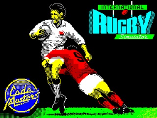 International Rugby title screen for ZX Spectrum
